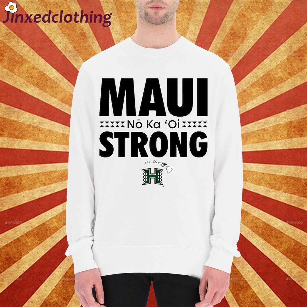 Hawaii Rainbow Warriors Blue 84 Maui Strong T-shirt 